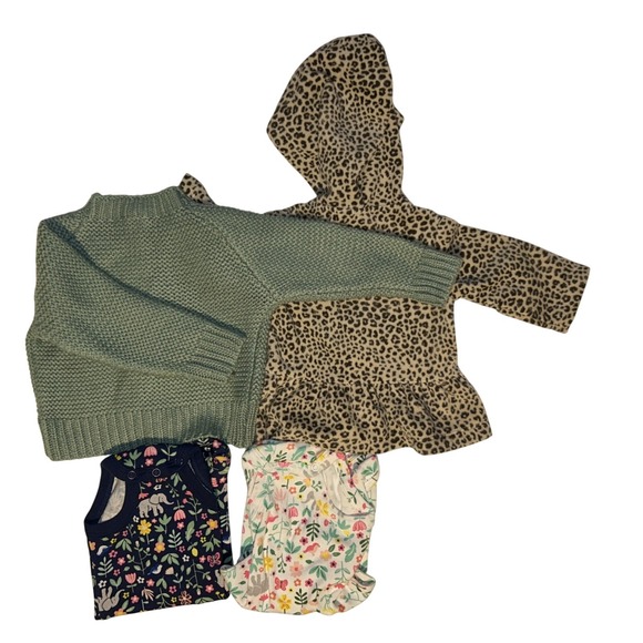 Infant Baby Girl Lot 3-6 Month Sweaters (2) One Piece Peyton & Scout Carters - Picture 2 of 11
